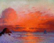 费迪南德卢瓦扬 - Sailboats at Sunset